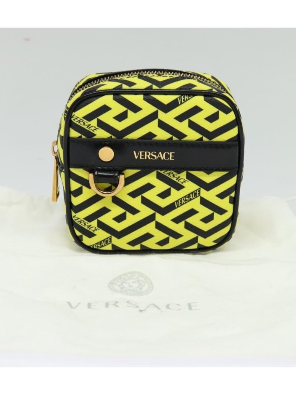 VERSACE Pouch PVC Yellow Gold - Picture 10 of 16